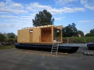 Дом на воде в городе Бремен