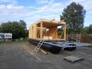 Дом на воде в городе Бремен