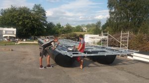 Дом на воде в городе Бремен