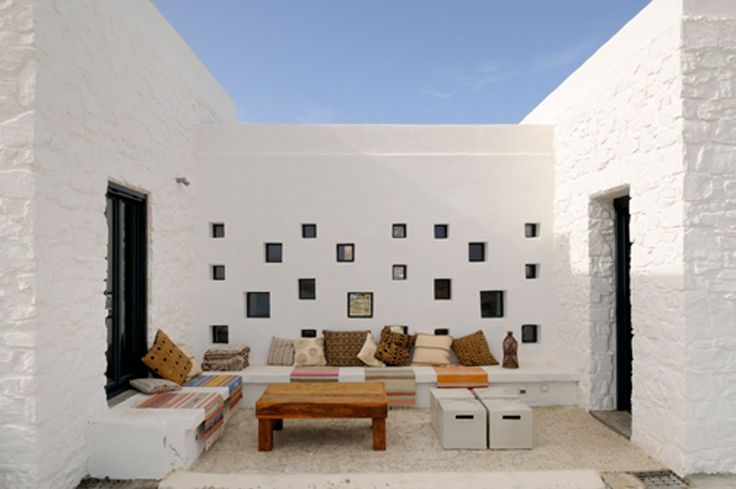 внутренний дворик в средиземноморском доме