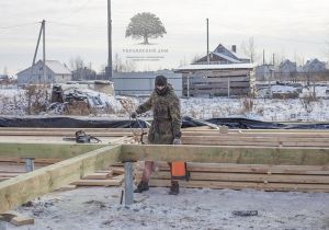 Ростверк на свайном фундаменте - SIP дом в Житомире - готовый объект компании ”Украинский дом” 