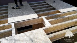 Канадский дом из сип панелей - объект компании &rdquo;Украинский дом&rdquo; в Херсоне - межэтажное перекрытие вид сверху