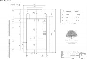 Канадский дом из сип панелей - объект компании &rdquo;Украинский дом&rdquo; в Херсоне - план 2 этажа